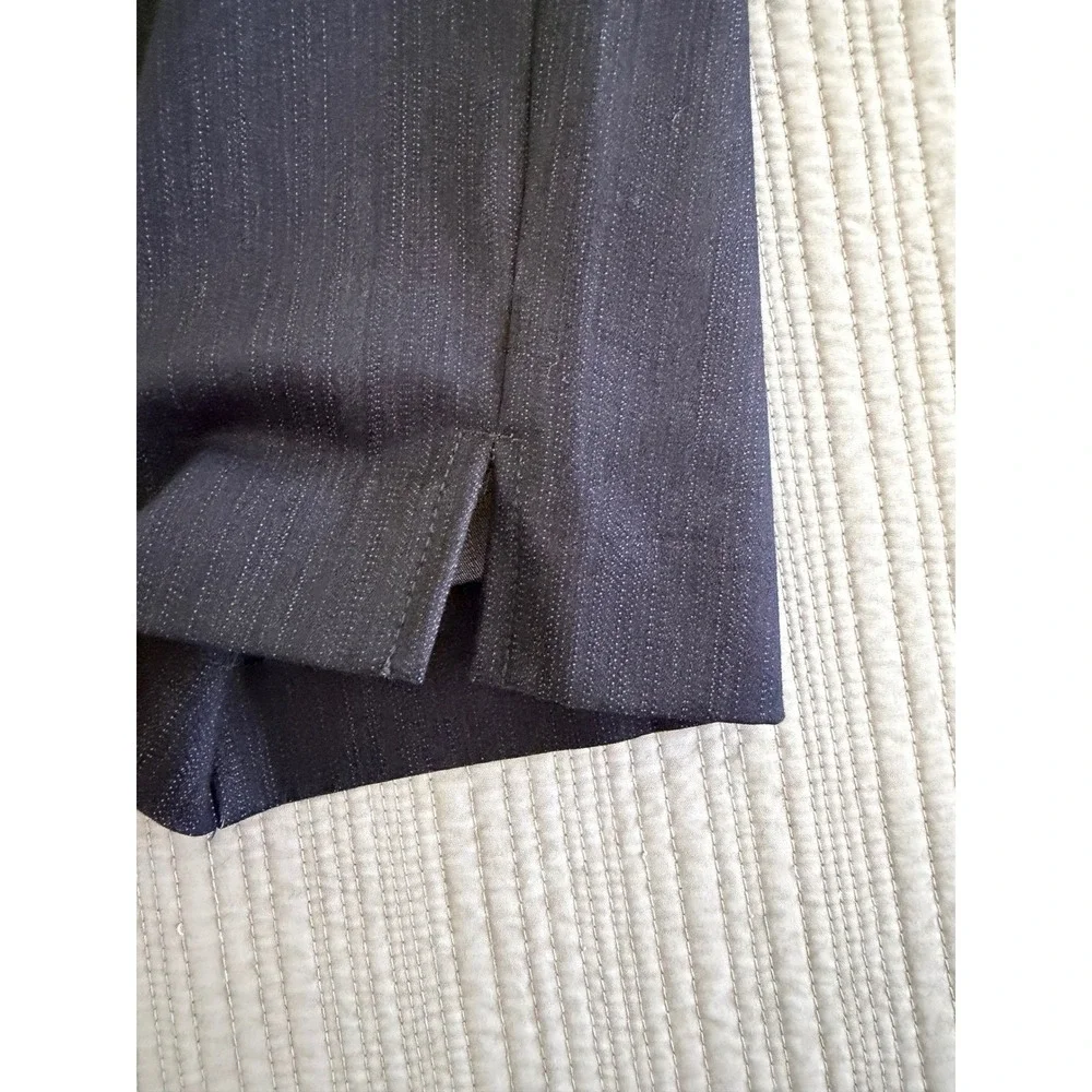 New York &‎ Company 7th Avenue Signature Fit Crop Pant Straight Leg Navy Blue 18